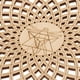 thumbnail image 5 of 2 Piezas Geometría Sagrada Escultura De Arte De Pared Rejilla De Madera Colgante B 14cm, 5 of 9
