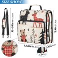 thumbnail image 2 of FORMRS Zipper Binder with Shoulder Strap 2-inch Ring 500 Sheet Capacity File Bag, Retro Christmas Forest, 2 of 5