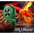 thumbnail image 3 of Ventilador de barbacoa con manivela, ventilador de forja manual, encendedor de carbón para barbacoa, ventilador verde, 3 of 5