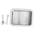 thumbnail image 2 of jifeng Ice Cream Maker Pan, with 2 Spatulas Kitchenware Compact DIY Home Use Yogurts Machine Ice Cream Cold Plate for Sorbet Yogurt White, 2 of 9