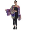 thumbnail image 2 of HPO Adult Unisex Multicolor Fancy Tinsel Festival Jacket| Flame-Retardant Synthetic Fabric, 2 of 7