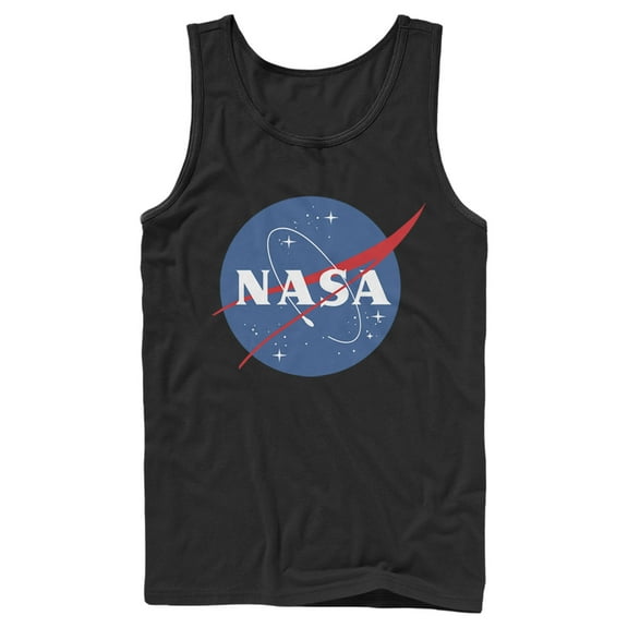 Men's NASA Circle Logo  Tank Top Black Large