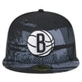thumbnail image 2 of Men's New Era Black Brooklyn Nets Tip-Off 59FIFTY Fitted Hat, 2 of 5