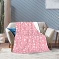 thumbnail image 6 of KLL Fleece Blanket Plush Throw Blanket Love ,Soft Fuzzy Cozy Flannel Blanket for Couch Sofa Bed.(40"x30" ), 6 of 7
