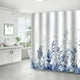 thumbnail image 5 of Cortina de ducha con estampado digital y ganchos - Decoración de baño de tela de poliéster impermeable, 180x200cm, 5 of 6