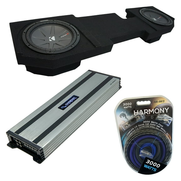 2002-2018 Dodge Ram Quad or Crew Kicker CompR CWR10 Dual 10" Sub Box HA-A1500.1