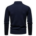 thumbnail image 4 of uikmnh New Men's Half Zip Pullover Sweater for Autumn/Winter 2024, 4 of 4