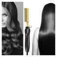 thumbnail image 4 of Hair Straightening Brush Straightener Flat Iron Smoothing Hot Heating Comb pressing Hair Straight Curling Iron electric Comb ,Easy to Use - 4_A, 4 of 5