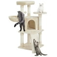 thumbnail image 2 of Alden Design 42"H Multilevel Cat Tree Tower with Condo and Perches, Beige, 2 of 10