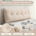 thumbnail image 2 of ANMINY Large Headboard Pillow Daybed Cushion Support Backrest Bolster Reading Pillow, 2 of 7