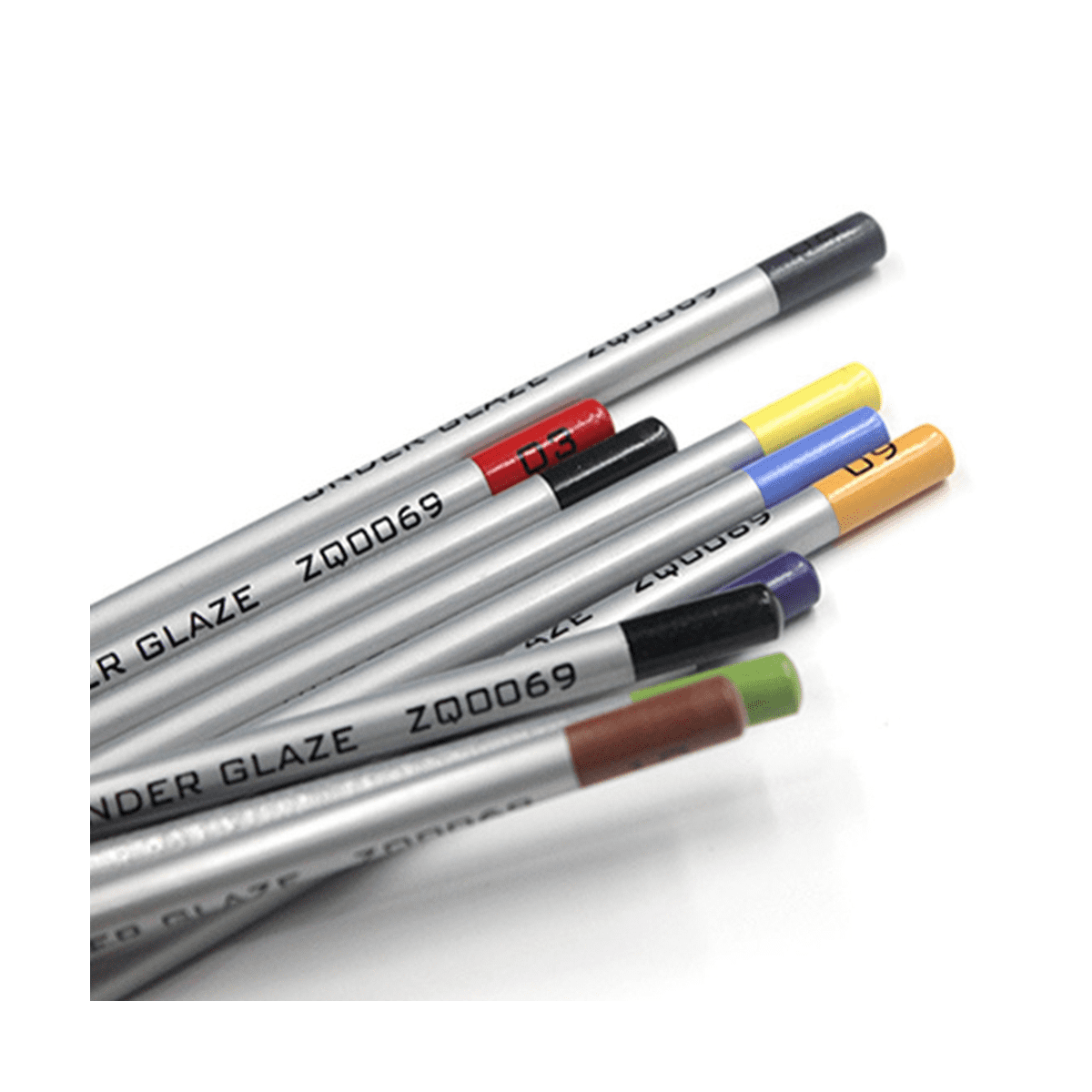 5Pcs Underglaze Pencils for Pottery for Decorating Fused Glass and Under Glaze Ceramics A