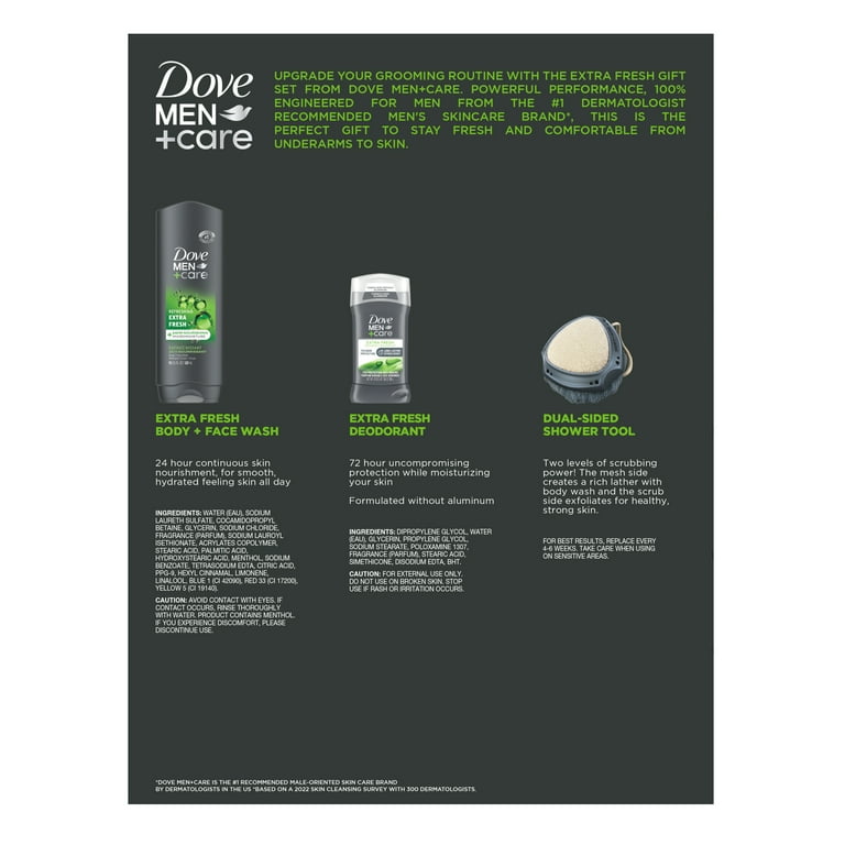 Dove Men+Care Extra Fresh 4本セット Dove Men+Care Antiperspirant Deodorant Extra Fresh, 4 pk