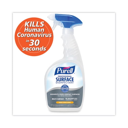 1-GALLON-128oz Purel Professional Disinfectant 30sec Spray MultiSurface Fast S&H 
