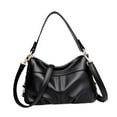 thumbnail image 3 of Bolso de hombro de Cuero para mujer jinwen moderno gran capacidad portátil informal versátil Negro, 3 of 8