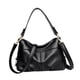 thumbnail image 3 of Bolso de hombro de Cuero para mujer jinwen moderno gran capacidad portátil informal versátil Negro, 3 of 8