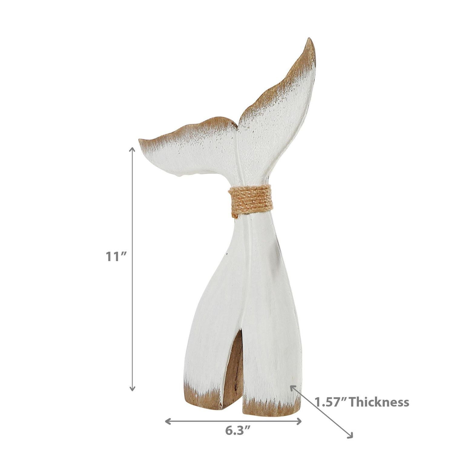 Décoration De Queue De Baleine En Bois Grand