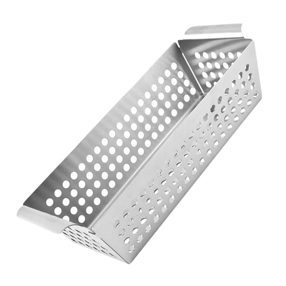LOLIPPYY Stainless Steel Grill Basket with Double Handles for Outdoor Bbq Reusable Tray
