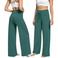 thumbnail image 4 of Endives Women's Casual Pants Loose Trousers High Waist Drawstring Comfortable Leisure Pyjama Bottoms Loose Work Jogging Bottoms Yoga Pants, 4 of 5