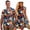 Leopard Print, variant on Garronmavis Leopard Couples Matching Outfits Mens Lightweight Button Down Shirts Size M and Womens Summer Dresses Loose Sleeveless Flower Polyester Crewneck Sundress