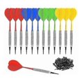 thumbnail image 1 of Dart Set With 100 Extra Soft Tips,safety Soft Darts(red,yellow,blue,green)(12pcs), 1 of 5
