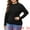 Black, variant on Plus Size Long Sleeve Crewneck Sweater Fall Casual Tops 1X Burgundy
