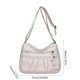 thumbnail image 3 of Bolso de hombro multicapa para mujer de moda 2025 Tote plisado de gran capacidad Bolso de mano versátil y moderno para viajes de trabajo Compras Negro Blanco Marrón 27x20x12cm/10.63x7.87x4.72in, 3 of 6