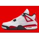 thumbnail image 2 of Ni - ke NEW Ni - ke Air Jordan 4 Retro Red Cement Mens Size 11.5 (DH6927-161), 2 of 5
