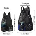 thumbnail image 2 of Bolsa de natación WANDF, mochila de malla con cordón y bolsillo húmedo XL, 2 of 6