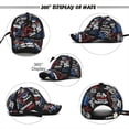 thumbnail image 5 of Rhuody Hat Men And Women Regular Youth Retro Letters Colorful High Street Cap Baseball Cap Trend Accessories Dark Blue, 5 of 6