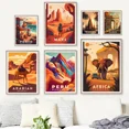 thumbnail image 4 of Pósteres con impresiones de ciudades de viajes por el mundo, Roma, Japón, París, lugares de interés turístico, pintura en lienzo, arte de pared, decoración del hogar para sala de estar, 4 of 5