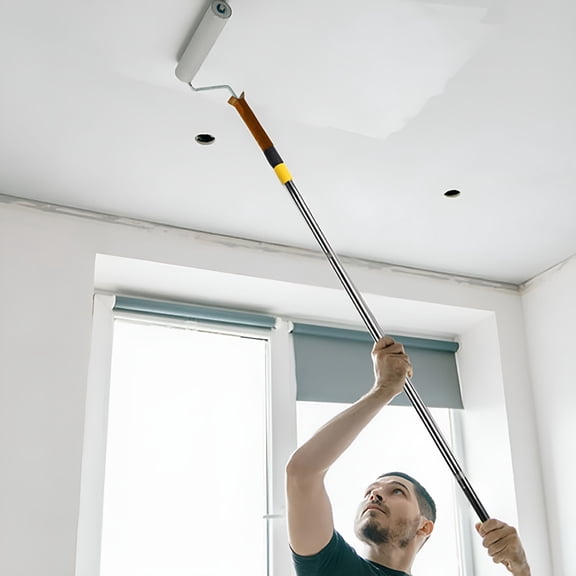 ACDANC Telescoping Paint Roller Extension Pole, 78 Inch Stainless Steel Extendable Wand for High Ceilings, Walls & Cleaning