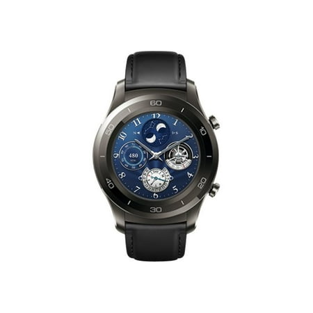 Huawei Watch 2 Classic Smartwatch with Titanium Grey/Black Hybrid Strap Huawei Watch 2 Classic Smartwatch with Titanium Grey/Black Hybrid Strap