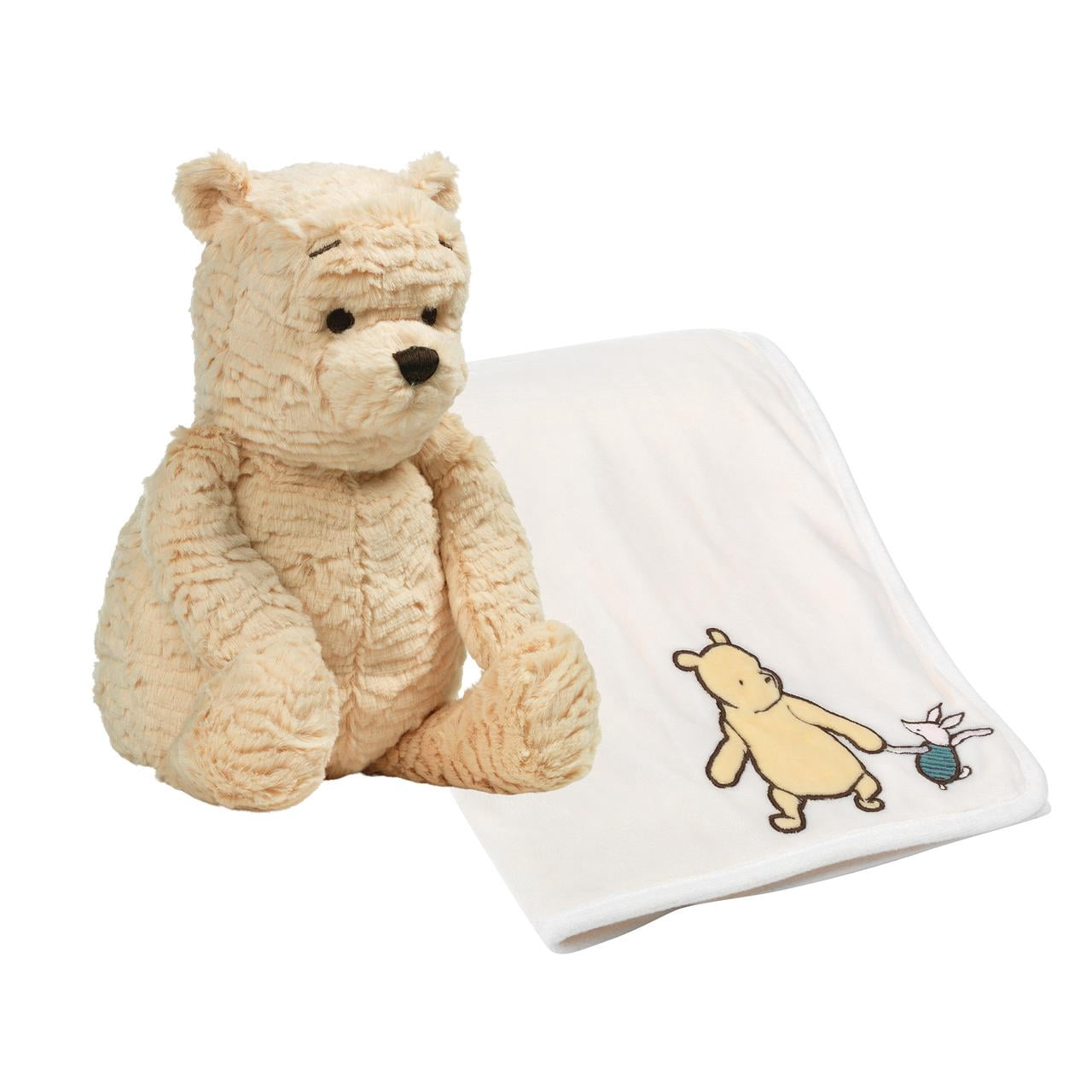 Lambs & Ivy Disney Baby Classic Winnie the Pooh Blanket & Plush Baby Gift Set