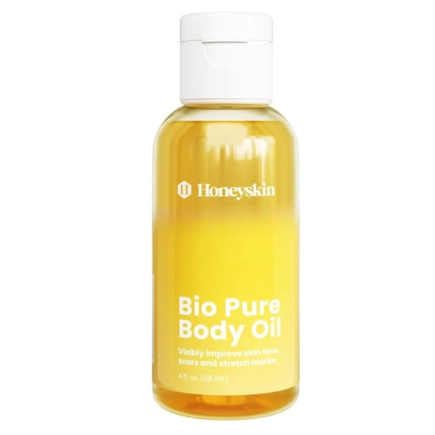 Aceite para el cuidado de la piel Bio Pure Oil - Aceite de vitamina E para la piel - Aceite corporal y facial para mujeres - Con Omega 3 para estrías y cicatrices de acné - Aceite para el vientre para