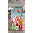 thumbnail image 3 of Ambesonne Landscape Quilted Bedspread Set 2 Pcs, Carnival Many Rides, Twin Size, Multicolor, 3 of 3