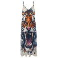 thumbnail image 4 of Tiger Animal Graffiti Sleeveless Dress for Women Clothing Female Women's Summer Skirt, 4 of 7