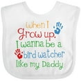 thumbnail image 3 of Inktastic Bird Watcher like Daddy Boys or Girls Baby Bib, 3 of 4