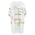 thumbnail image 5 of A Beautiful Queen in Her Pink And Green Sleepshirts For Sleeping Travels Loose Sleepdress Pajama Dress Soft Nightdress Sleepwear, 5 of 7