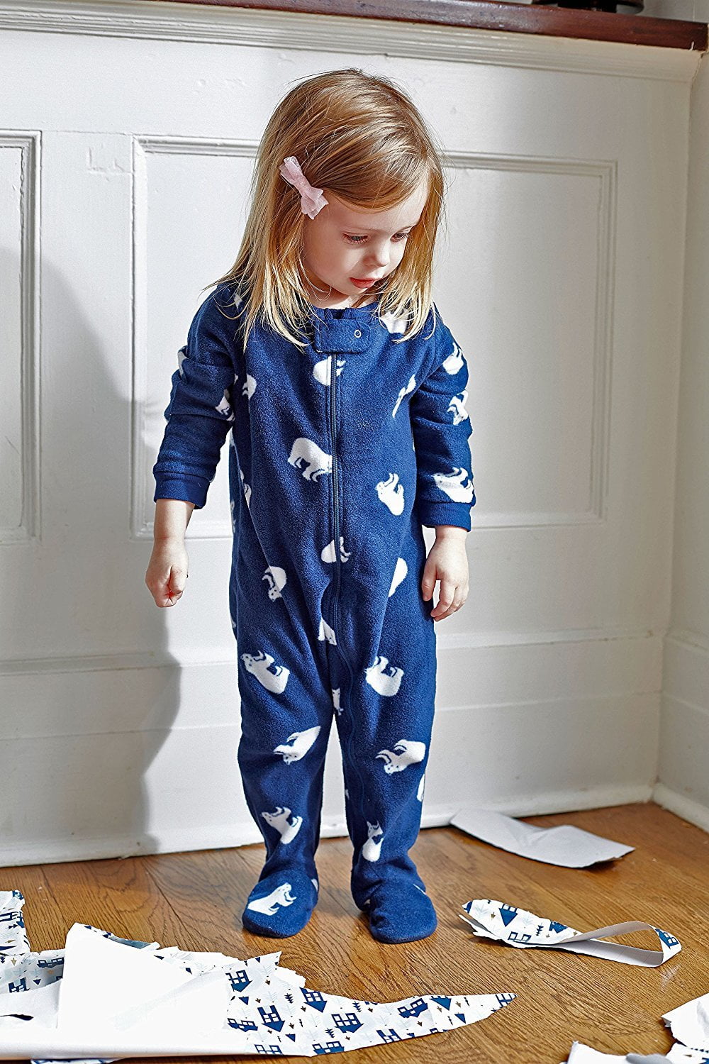 Leveret Leveret Kids Pajamas Boys Girls Footed Fleece Sleeper Plaid