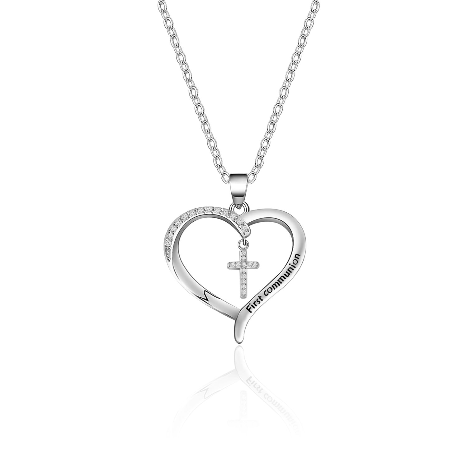 Communion cross necklace girl Clearance