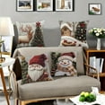thumbnail image 3 of Tarmeek Christmas Pillow Covers 18x18 Set of 4,Throw Pillow Case Linen Cushion Covers Christmas Ornaments for Outdoor Christmas Decorations Indoor for Home Sofa Bed Chair Car, 3 of 9