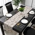 thumbnail image 3 of Farmhouse Brown Table Runner 72 Inches Long, Vintage Flower Leaf Botanical Plant Kitchen Coffee Dining Table Decoration for Home Party Birthday Wedding Home Decor 13x72 Inches, 3 of 8