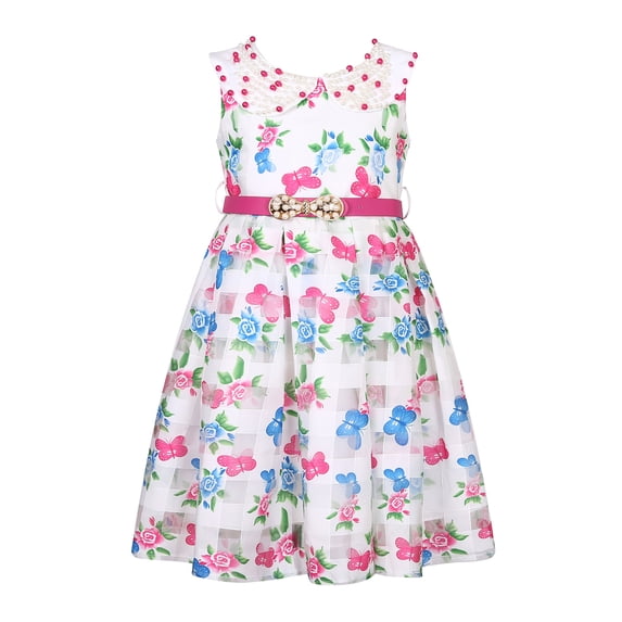 Richie House Girls' Party Princess Dress with Belt RH2724-A-5