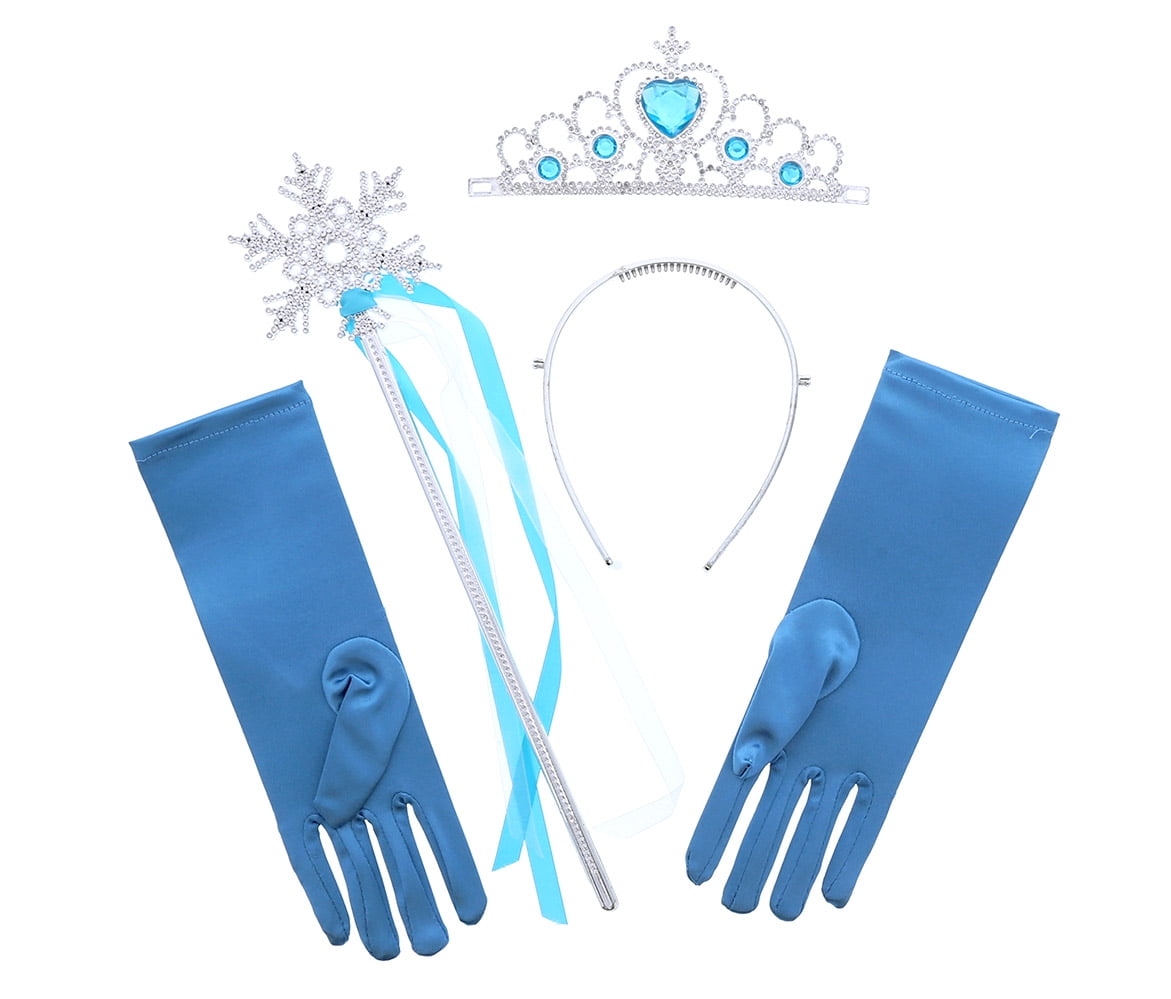 Pretend Play Mozlly Mozlly Blue Ice Princess Tiara Wand and Gloves Set 4pc Set