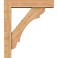 thumbnail image 3 of Ekena Millwork 7 1/2"W x 38"D x 44"H Olympic Block Smooth Bracket w/ Offset Brace, Western Red Cedar, 3 of 25