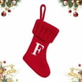 thumbnail image 2 of kjfeif 2026 Nouvelles Bas de Noël Brodés en Tricot avec Initiales, Bas de Noël Personnalisés Rouges, Bas de Noël pour Cheminée, Décoration de Sapin de Noël, 2 of 9
