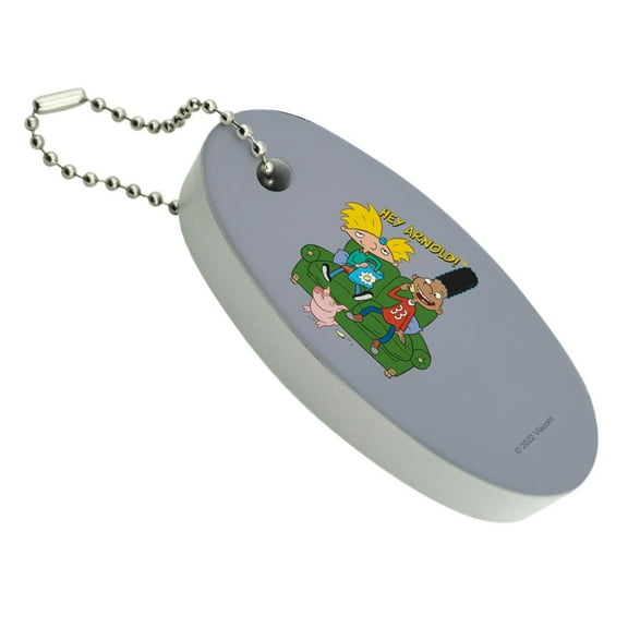 Hey Arnold! Chips on Couch Floating Keychain Oval Foam Fishing Boat Buoy Key Float