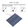 thumbnail image 2 of Kit de batería DIY de panel de energía solar de polisilicio portátil 2W 6V 330mA Hugtrwg Para estrenar, 2 of 3