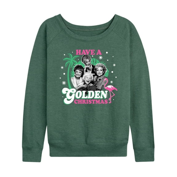 Golden Girls - Have A Golden Christmas - Women's Lightweight French Terry Long Sleeve Shirt