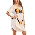 thumbnail image 5 of Ekouaer Women Bikini Body Shirt Lady's Plus Size Bikini Tshirt Funny Bathing Suit, 5 of 5